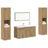 Image de vidaXL Ensemble de meubles salle de bain 4 pcs bois d'ingénierie
