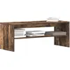 Image de vidaXL Meuble TV Chêne fumé 100x40x40 cm Bois d'ingénierie