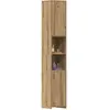 Image de vidaXL Armoire de salle de bain chêne artisanal 30x30x183,5 cm