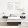 Image de vidaXL Cadre de lit sans matelas noir 90x190 cm bois ingénierie