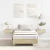 Image de vidaXL Cadre de lit sans matelas chêne sonoma 90x190 cm
