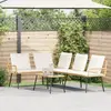 Image de vidaXL Ensemble de canapé de jardin 2 pcs Naturel polyrotin