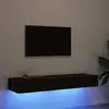 Image de vidaXL Meubles TV avec éclairage LED 2 pièces Chêne noir 60 x 35 x 15,5 cm