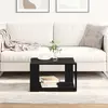 Image de vidaXL Table basse Chêne noir 85 x 55 x 31 cm
