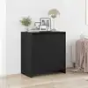 Image de vidaXL Buffet Chêne noir 70x41x75 cm Bois d'ingénierie