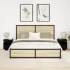 Image de vidaXL Cabinet de chevet 2 pcs Chêne noir 40 x 39 x 48,5 cm