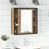 Image de vidaXL Armoire à miroir salle de bain chêne artisanal bois ingénierie
