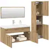 Image de vidaXL Ensemble de meubles salle de bain 4 pcs bois d'ingénierie