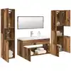 Image de vidaXL Ensemble de meubles salle de bain 5 pcs bois d'ingénierie