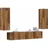 Image de vidaXL Meubles TV muraux 4 pcs vieux bois bois d'ingénierie