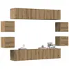 Image de vidaXL Ensemble meuble TV Chêne artisanal Bois d'ingénierie