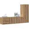 Image de vidaXL Meubles TV muraux 3 pcs chêne artisanal bois d'ingénierie