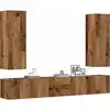 Image de vidaXL Meubles TV muraux 5 pcs vieux bois bois d'ingénierie