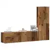 Image de vidaXL Meubles TV muraux 3 pcs vieux bois bois d'ingénierie