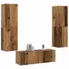 Image de vidaXL Meubles TV muraux 3 pcs vieux bois bois d'ingénierie