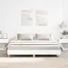 Image de vidaXL Cadre de lit sans matelas blanc 160x200 cm bois d'ingénierie