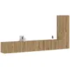 Image de vidaXL Meubles TV muraux 3 pcs chêne artisanal bois d'ingénierie
