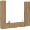 Image de vidaXL Meubles TV muraux 6 pcs chêne artisanal bois d'ingénierie