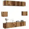 Image de vidaXL Ensemble de meuble TV mural 6 pcs vieux bois bois d'ingénierie