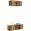 Image de vidaXL Ensemble de meuble TV mural 2 pcs vieux bois bois d'ingénierie
