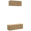 Image de vidaXL Ensemble de meuble TV mural 2 pcs chêne artisanal