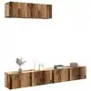 Image de vidaXL Meubles TV muraux 3 pcs vieux bois 100x30x30 cm bois ingénierie