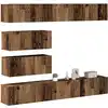 Image de vidaXL Ensemble de meuble TV mural 6 pcs vieux bois bois d'ingénierie