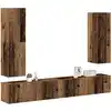 Image de vidaXL Ensemble de meuble TV mural 4 pcs vieux bois bois d'ingénierie