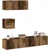 Image de vidaXL Ensemble de meuble TV mural 4 pcs vieux bois bois d'ingénierie