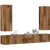 Image de vidaXL Ensemble de meuble TV mural 5 pcs vieux bois bois d'ingénierie
