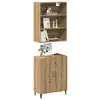 Image de vidaXL Buffet avec armoire murale chêne artisanal bois d'ingénierie