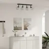 Image de vidaXL Spot de plafond Noir 73,5 x 13 x 26 cm Verre et métal