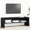 Image de vidaXL Meuble TV chêne noir 120x40x40 cm bois d'ingénierie