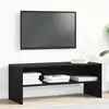 Image de vidaXL Meuble TV chêne noir 100x40x40 cm bois d'ingénierie