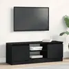 Image de vidaXL Meuble TV chêne noir 102x30x36 cm bois d'ingénierie