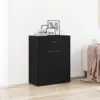 Image de vidaXL Buffet Chêne noir 60 x 30 x 75 cm Bois d'ingénierie