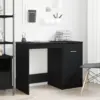 Image de vidaXL Bureau Chêne noir 100 x 50 x 76 cm Bois d'ingénierie