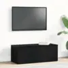 Image de vidaXL Meuble TV avec tiroir Chêne noir 80x34x30 cm Bois d'ingénierie