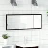 Image de vidaXL Miroir de salle de bain LED Chêne noir 100 x 8,5 x 37 cm Verre