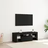 Image de vidaXL Meuble TV 120 x 35 x 40 cm Chêne noir Bois d'ingénierie