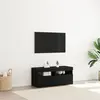 Image de vidaXL Meuble TV 90 x 35 x 40 cm Chêne noir Bois d'ingénierie