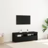 Image de vidaXL Meuble TV 2 pcs Chêne noir 60 x 35 x 40 cm Bois d'ingénierie