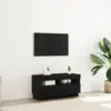 Image de vidaXL Meuble TV 80 x 35 x 40 cm Chêne noir Bois d'ingénierie