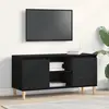 Image de vidaXL Meuble TV 102 x 35 x 50 cm Chêne noir Bois d'ingénierie