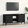 Image de vidaXL Meuble TV Chêne noir 102 x 35 x 50 cm Bois d'ingénierie