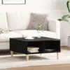 Image de vidaXL Table basse Chêne noir 60 x 60 x 30 cm Bois d'ingénierie