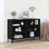 Image de vidaXL Buffet Chêne noir 103,5 x 35 x 70 cm Bois d'ingénierie