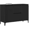 Image de vidaXL Buffet Chêne noir 104 x 35 x 70 cm Bois d'ingénierie