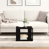 Image de vidaXL Table basse Chêne noir 40 x 40 x 30 cm Bois d'ingénierie
