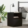 Image de vidaXL Cabinet de chevet Chêne noir 40 x 40 x 50 cm Bois d'ingénierie